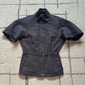 BCBG Short Sleeve Zip Up Jacket